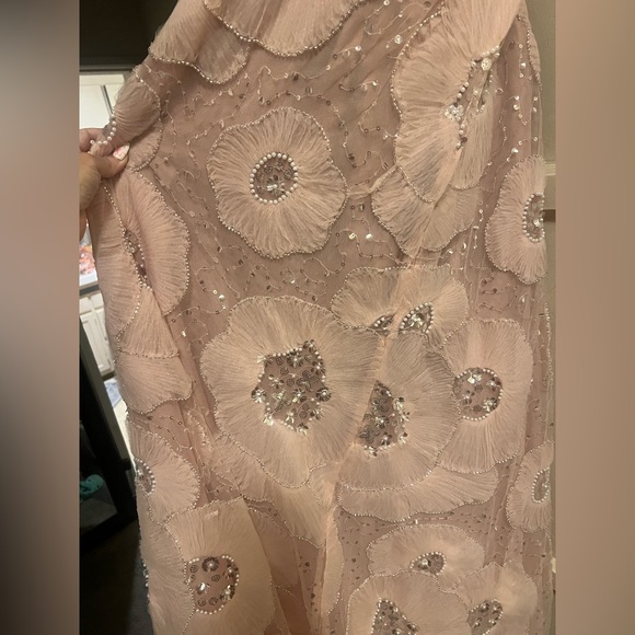 HELSI MARGOT Elegant Strapless Beaded Gown NWT SZ XL light pink READY TO SHIP - Picture 5 of 9